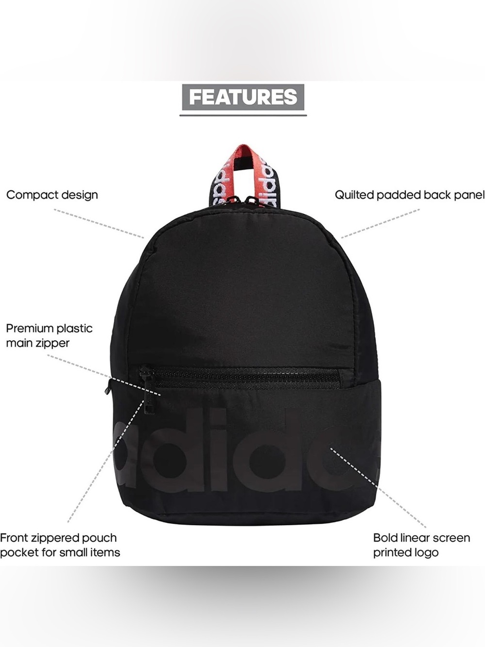 adidas Linear Mini Backpack - Picture 10 of 10